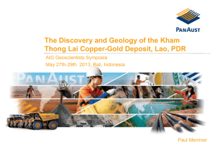 The Discovery and Geology of the Kham Thong Lai Copper