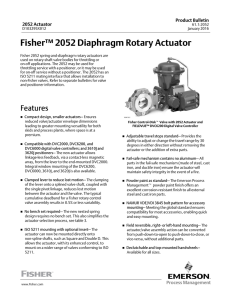 Fisher™ 2052 Diaphragm Rotary Actuator