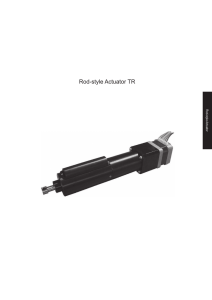 Rod-style Actuator TR