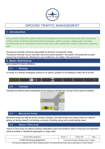 Ground traffic management