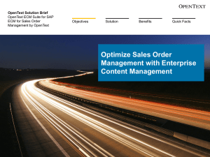 Optimize Sales Order Management with Enterprise Content