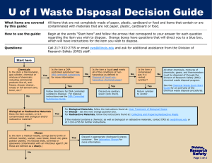 U of I Waste Disposal Decision Guide