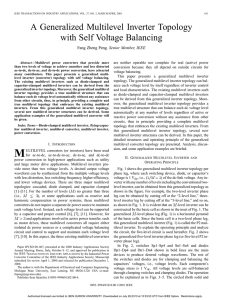 A generalized multilevel inverter topology with self voltage balancing