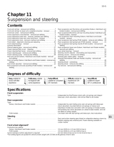 Chapter 11 Suspension and steering