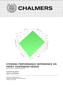 steering performance dependence on front suspension design