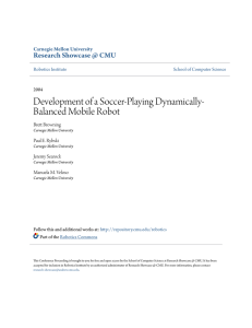 Development of a Soccer-Playing Dynamically