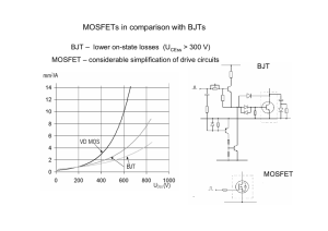 MOSFETs in comparison with BJTs