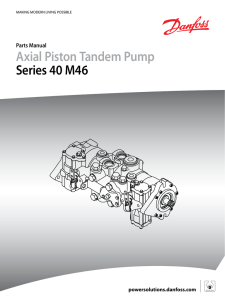 Series 40 M46 Axial Piston Tandem Pump Parts Manual