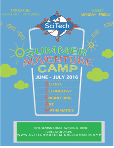 Summer Adventure Camp 2016