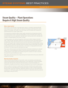 Steam Quality – Plant Operations Require A High Steam