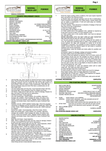 NORMAL CHECK LIST P2008JC NORMAL CHECK