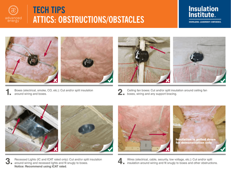 Tech Tips Attics Obstructions Obstacles - How To Insulate Around Ceiling Can Lights