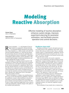 Modeling Reactive Absorption