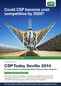 Could CSP become cost- competitive by 2020?