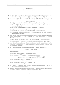 Mathematics 9607B Winter 2016 Problem Set 3 Due: Monday Mar.7