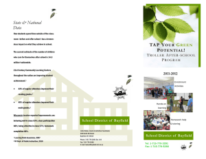 TAP Tri-Fold Brochure - Bayfield School District