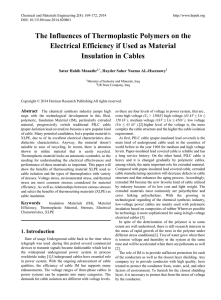 The Influences of Thermoplastic Polymers on the Electrical