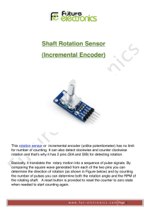 Shaft Rotation Sensor (Incremental Encoder)