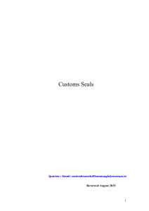 Customs Seals