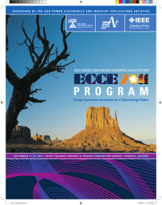 program - 2016 IEEE – ECCE Conference