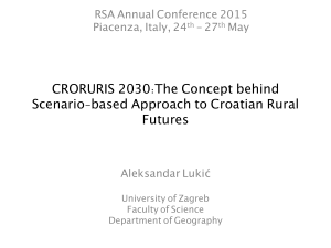 CRORURIS 2030:The Concept behind Scenario
