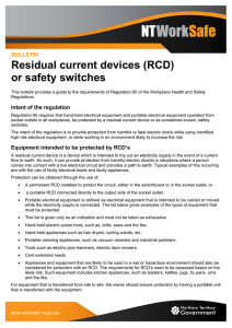 Residual current devices