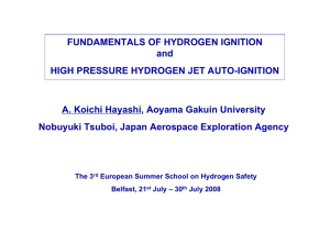 Fundamentals of hydrogen ignition - HySafe