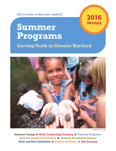 Summer Programs - Hartford Foundation for Public Giving