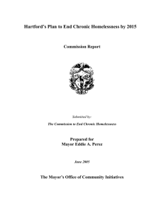 Hartford`s Plan to End Chronic Homelessness by 2015
