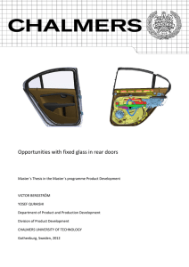 Opportunities with fixed glass in rear doors