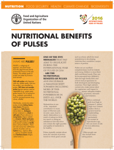 NUTRITIONAL BENEFITS OF PULSES