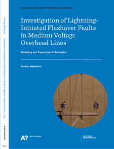 Investigation of Lightning- Initiated Flashover Faults in