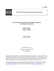 An Asset-Based Approach to Social Risk Management