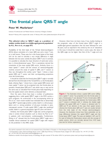 The frontal plane QRS