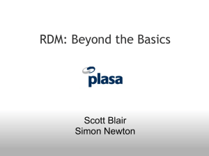 RDM: Beyond the Basics