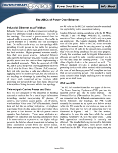 The ABCs of Power Over Ethernet