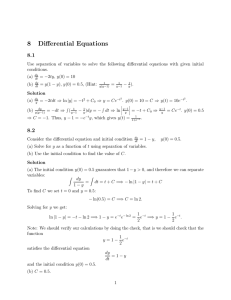 8 Differential Equations