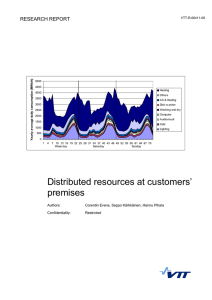 Distributed resources at customers` premises