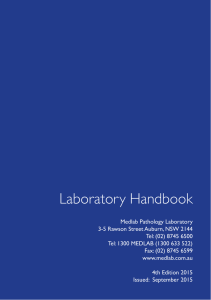 Medlab Pathology Laboratory Handbook Sep 2015