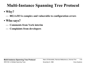 Multi-Instance Spanning Tree Protocol