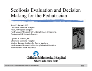 Scoliosis Evaluation and Decision Making for the Pediatrician