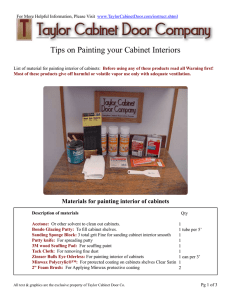 Tips on Painting your Cabinet Interiors