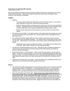 Instructions for painting CBT cabinets