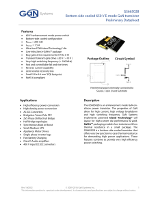 GS66502B Bottom-side cooled 650 V E