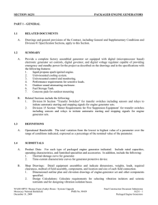 16231 PACKAGED ENGINE GENERATORS