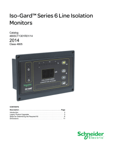 Iso-Gard™ Series 6 Line Isolation Monitors