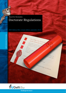 Doctorate Regulations