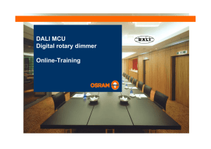 DALI MCU digital rotary dimmer