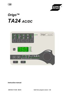 Control Panel TA24 ACDC Prog Ver 1.02