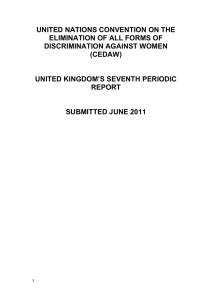 UK approach to tackling discrimination and advancing gender equality